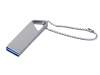 USB 2.0-флешка на 16 Гб с мини чипом и отверстием для цепочки (серебристый) 16Gb (Изображение 1)
