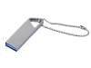 USB 2.0-флешка на 8 Гб с мини чипом и отверстием для цепочки (серебристый) 8Gb (Изображение 1)