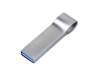 USB 2.0-флешка на 32 Гб с мини чипом и боковым отверстием для цепочки (серебристый) 32Gb (Изображение 2)