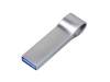 USB 2.0-флешка на 4 Гб с мини чипом и боковым отверстием для цепочки (серебристый) 4Gb (Изображение 2)