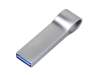 USB 3.0-флешка на 64 Гб с мини чипом и боковым отверстием для цепочки (серебристый) 64Gb (Изображение 2)