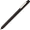 Ручка шариковая Swiper Soft Touch, черная с белым (Изображение 1)