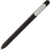 Ручка шариковая Swiper Soft Touch, черная с белым (Изображение 2)