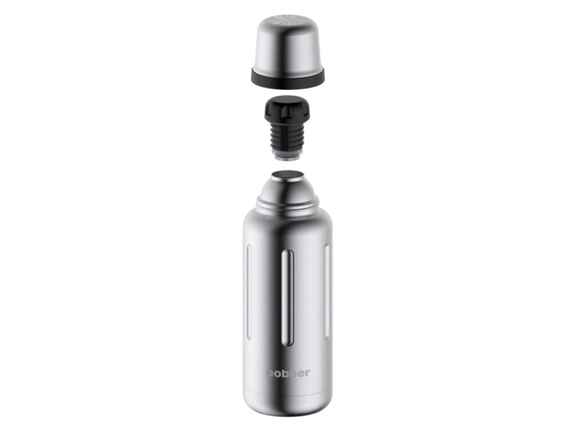 Вакуумный термос Flask, 1 л (серебристый) 1000 мл (Изображение 3)