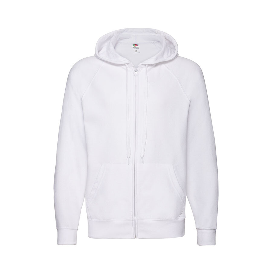 Толстовка без начеса "Lightweight Hooded Sweat",  белый, 2XL, 80% х/б 20% полиэстер, 240 г/м2