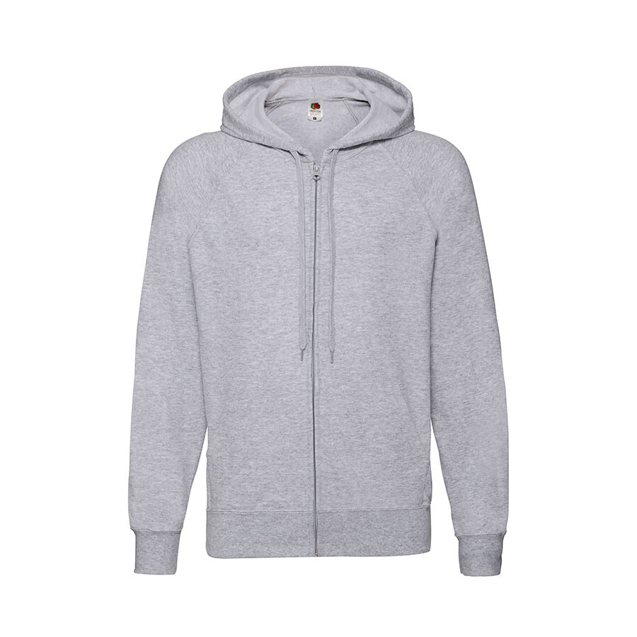 Толстовка без начеса "Lightweight Hooded Sweat",  серый, L, 80% х/б 20% полиэстер, 240 г/м2