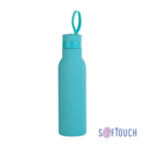 Бутылка для воды &quot;Фитнес&quot; 700 мл, покрытие soft touch (бирюзовый)