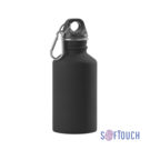 Бутылка для воды &quot;Финиш&quot; 500 мл, покрытие soft touch (черный)