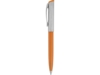 Ручка металлическая шариковая Карнеги (оранжевый/серебристый)  (Изображение 3)