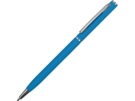 Ручка металлическая шариковая Атриум софт-тач (голубой) 