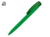 Ручка пластиковая шариковая трехгранная Trinity K transparent Gum soft-touch с чипом передачи информации NFC (темно-зеленый)  (Изображение 1)