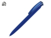 Ручка пластиковая шариковая трехгранная Trinity K transparent Gum soft-touch с чипом передачи информации NFC (темно-синий)  (Изображение 1)