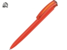 Ручка пластиковая шариковая трехгранная Trinity K transparent Gum soft-touch с чипом передачи информации NFC (оранжевый) 