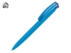 Ручка пластиковая шариковая трехгранная Trinity K transparent Gum soft-touch с чипом передачи информации NFC (голубой)  (Изображение 1)
