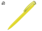 Ручка пластиковая шариковая трехгранная Trinity K transparent Gum soft-touch с чипом передачи информации NFC (желтый) 
