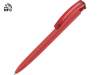 Ручка пластиковая шариковая трехгранная Trinity K transparent Gum soft-touch с чипом передачи информации NFC (красный)  (Изображение 1)