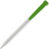 Ручка шариковая Favorite, белая с зеленым (Изображение 3)