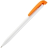 Ручка шариковая Favorite, белая с оранжевым (Изображение 1)