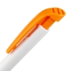Ручка шариковая Favorite, белая с оранжевым (Изображение 4)