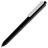 Ручка шариковая Pigra P03 Mat, черная с белым (Изображение 1)