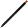 Ручка шариковая Chromatic, черная с оранжевым (Изображение 3)