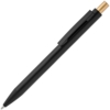 Ручка шариковая Chromatic, черная с золотистым (Изображение 1)