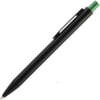 Ручка шариковая Chromatic, черная с зеленым (Изображение 2)