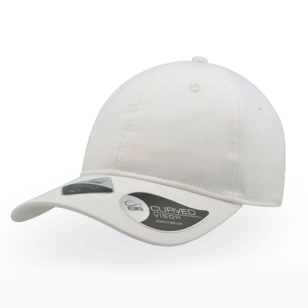 Бейсболка "GREEN CAP", 6 клиньев, метал. застежка, белый, 100% органич. хлопок, плотность 265 г/м2 (Изображение 1)