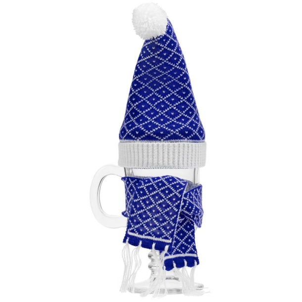 Вязаная шапочка Dress Cup, синяя (Изображение 2)