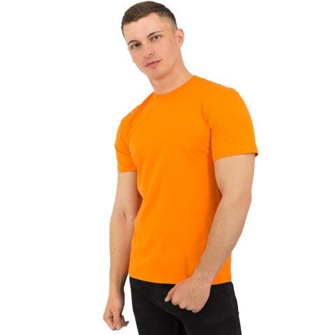 Футболка Star, мужская (оранжевая, XL)