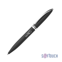 Ручка шариковая "Rocket", покрытие soft touch (черный)