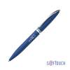 Ручка шариковая "Rocket", покрытие soft touch (темно-синий) (Изображение 1)