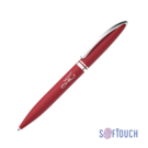 Ручка шариковая &quot;Rocket&quot;, покрытие soft touch (красный)