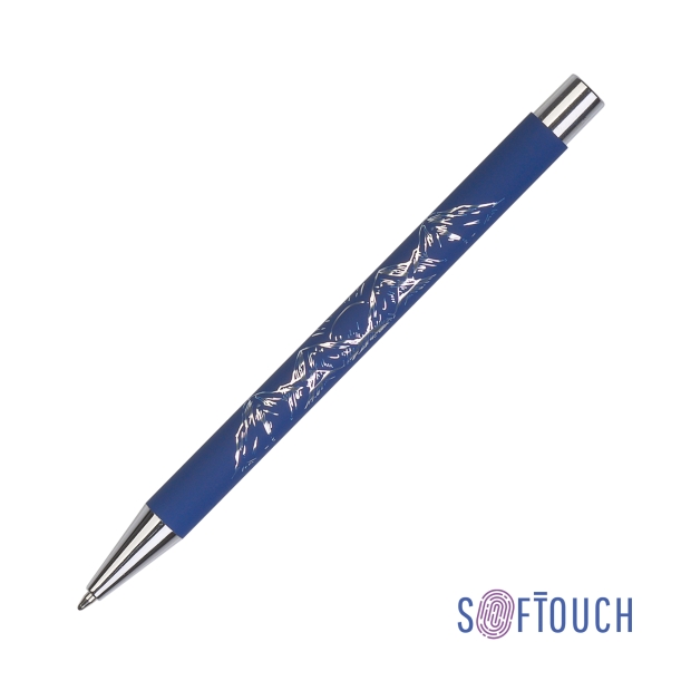 Ручка шариковая "Aurora", покрытие soft touch (темно-синий) (Изображение 1)