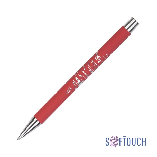 Ручка шариковая "Aurora", покрытие soft touch (красный) (Изображение 1)