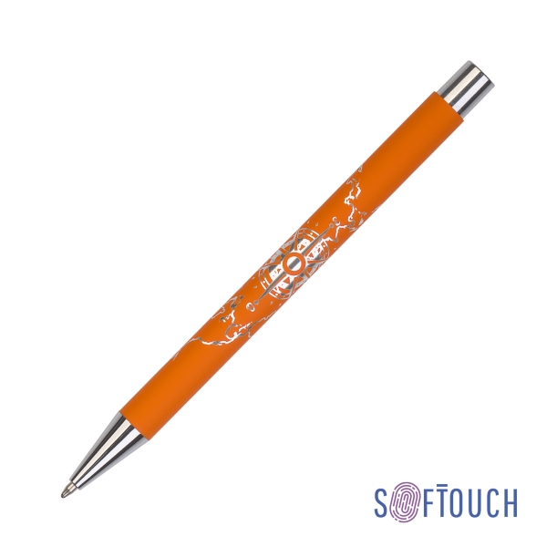 Ручка шариковая "Aurora", покрытие soft touch (оранжевый) (Изображение 1)