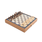 Набор игр (шахматы, нарды, лудо, змейка) (коричневый)