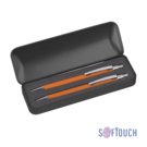 Набор &quot;Ray&quot; (ручка+карандаш), покрытие soft touch (оранжевый)