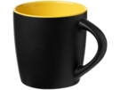 Керамическая чашка Riviera (черный/желтый) 