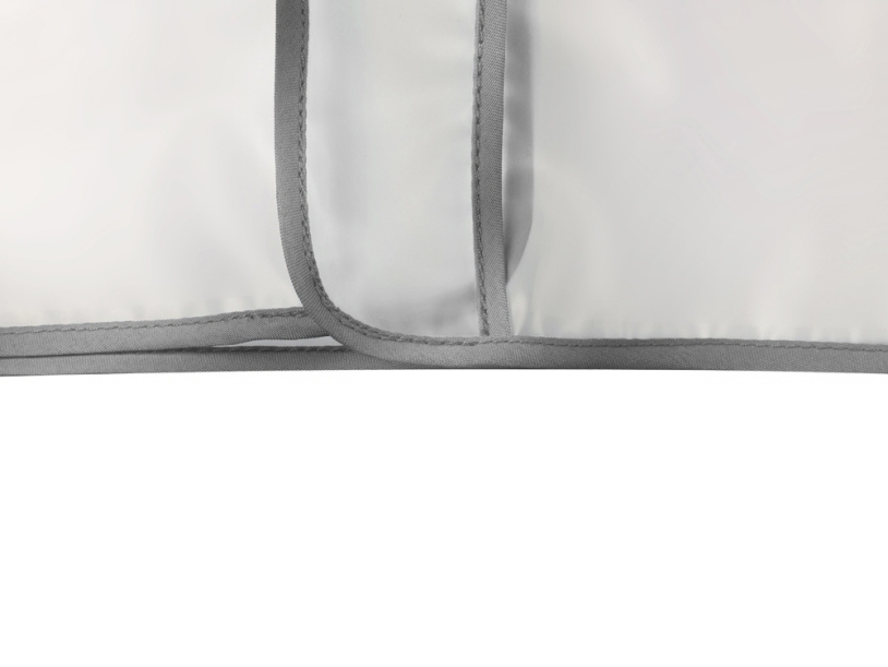 Дождевик светоотражающий Providence c чехлом, унисекс (серый/прозрачный) XL-2XL (Изображение 3)