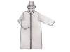 Дождевик Providence c чехлом, унисекс (черный/прозрачный) XS-S (Изображение 1)