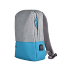 Рюкзак &quot;Beam&quot;, серый/голубой, 44х30х10 см, ткань верха: 100% полиамид, подкладка: 100% полиэстер