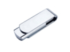 USB 2.0- флешка на 8 Гб глянцевая поворотная (серебристый) 8Gb (Изображение 2)