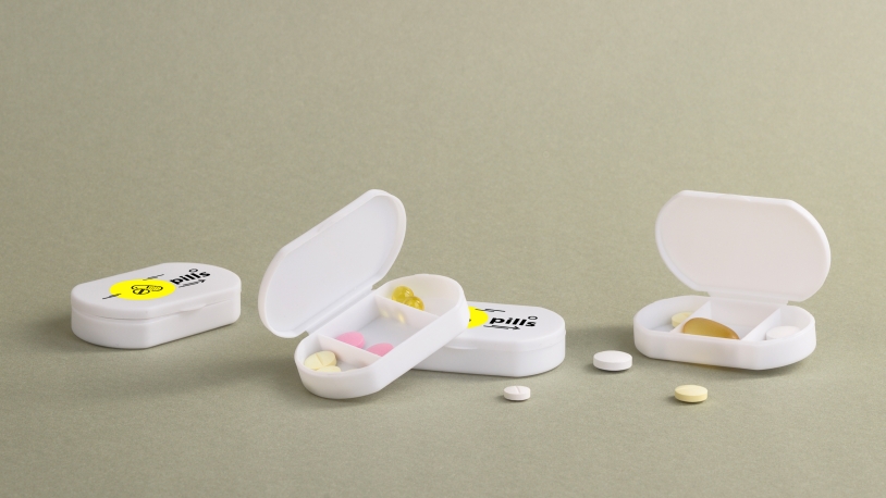 Таблетница "Pill house" с антибактериальной защитой (белый) (Изображение 2)