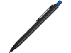 Ручка металлическая шариковая Blaze (черный/синий)  (Изображение 4)