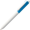 Ручка шариковая Hint Special, белая с голубым (Изображение 1)