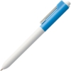 Ручка шариковая Hint Special, белая с голубым (Изображение 2)