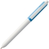 Ручка шариковая Hint Special, белая с голубым (Изображение 3)