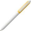 Ручка шариковая Hint Special, белая с желтым (Изображение 3)