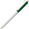 Ручка шариковая Hint Special, белая с зеленым (Изображение 1)